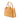 Brown Prada Saffiano Vernice Pyramid Frame Handbag