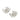 Silver Chanel CC Silver Plated Faux Pearl Rhinestone Clip On Earrings