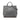 Gray Prada Vitello Daino Double Zip Convertible Tote Satchel