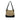 Beige Burberry Haymarket Check Canvas Tote