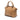 Brown Gucci Leather GG Charm Dome Satchel
