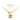 Gold Chanel Gold Plated CC Quilted Pendant Necklace - Designer Revival
