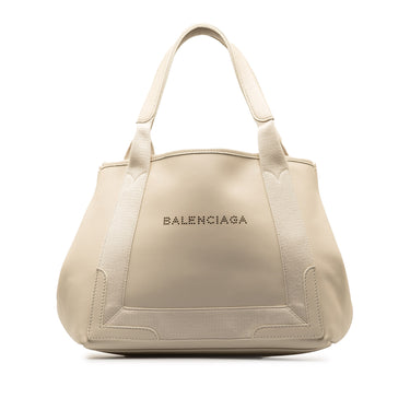 Brown Balenciaga Small Navy Cabas Handbag