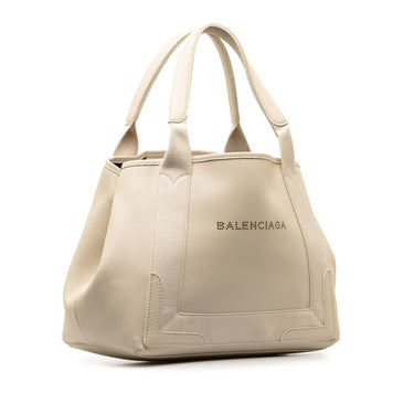 Brown Balenciaga Small Navy Cabas Handbag - Designer Revival