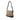 Beige Burberry Haymarket Check Canvas Shoulder Bag