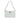 White Prada Brushed Leather Shoulder Bag