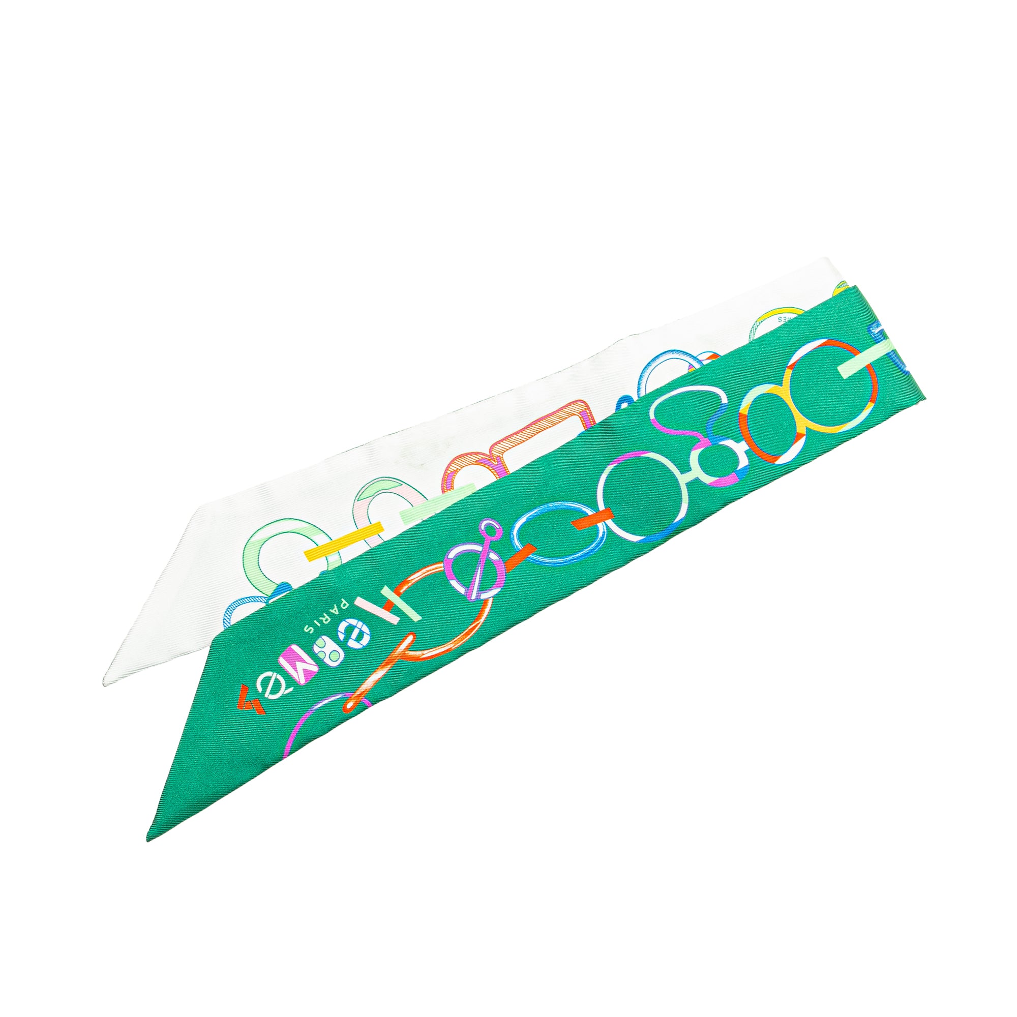 Green Hermès Do Re Boucles Twilly Scarf Scarves – Designer