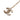 Gold Chanel Gold Plated CC Rhinestone Pendant Necklace - Designer Revival