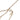 Gold Chanel Gold Plated CC Rhinestone Pendant Necklace - Designer Revival