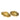 Gold Chanel CC Gold Plated Logo Round Clip On Earrings