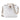 White Chanel CC Lambskin Elegant Chain Vanity Case
