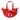 Red Bottega Veneta Small Calfskin The Shell Satchel