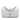 White Chanel Mini Rectangular Classic Printed Calfskin Single Flap Crossbody Bag