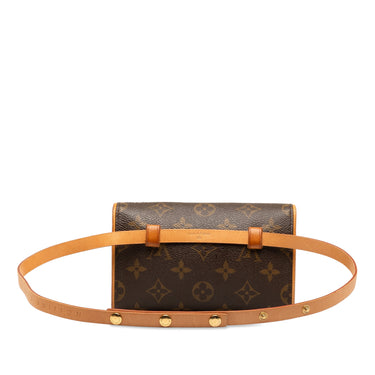 Brown Louis Vuitton Monogram Pochette Florentine Belt Bag - Designer Revival