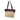Beige Chanel CC Canvas and Leather Tote