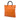 Orange Gucci Tall Leather Bamboo Shopper Tote Satchel