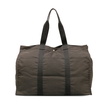Gray Hermes Fourre Tout GM Travel Bag - Designer Revival