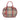Beige Burberry Small Haymarket Check Nylon Orchard Bowling Bag Satchel