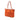 Orange Prada Saffiano Trimmed Tessuto Satchel