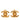 Gold Chanel CC Gold Plated Turnlock Clip On Earrings