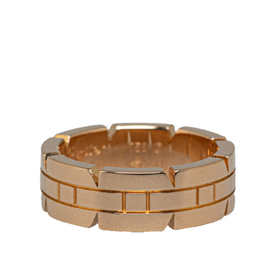 Gold Cartier 18K Rose Gold Tank Francaise Ring - Designer Revival