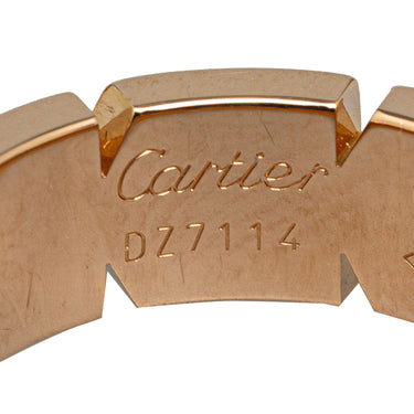 Gold Cartier 18K Rose Gold Tank Francaise Ring - Designer Revival