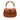 Brown Gucci Grained Calfskin Bamboo Night Satchel