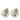 Silver Chanel CC Brass Croisiere Round Clip On Earrings