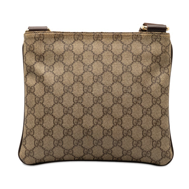 Brown Gucci GG Supreme Crossbody Bag - Designer Revival