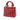 Red Dior Medium Studded Calfskin Lady Dior Handbag