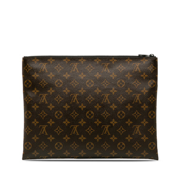 Brown Louis Vuitton Monogram Solar Ray A4 Pochette Clutch Bag - Designer Revival