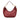 Red Fendi Leather Selleria Hobo Shoulder Bag