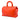 Orange Bottega Veneta Leather Intrecciato Frame Top Handle Bag Handbag