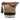 Brown Burberry Mini Mega Check Canvas Ashby Tassel Bucket Bag