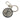 Silver Louis Vuitton LV Circle Bag Charm and Key Holder - Designer Revival