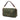 Green Fendi Sarah Coleman FF Canvas Fish Eye Embroidered Baguette Satchel