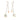 Silver Hermès Sterling Silver and 18K Rose Gold Ex Libris Swing Earrings - Designer Revival