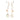 Silver Hermès Sterling Silver and 18K Rose Gold Ex Libris Swing Earrings - Designer Revival