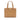 Tan Chanel CC Quilted Caviar Turnlock Handbag