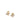 Gold Chanel CC Gold Plated Strass Bullet Back Earrings