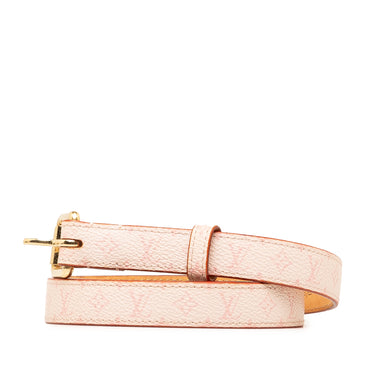 Pink Louis Vuitton X Murakami Monogram Cherry Blossom Centuire Belt