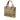 Beige Burberry Mini Haymarket Check Coated Canvas Tote