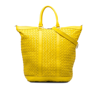 Yellow Bottega Veneta Intrecciato Travel Bag - Designer Revival