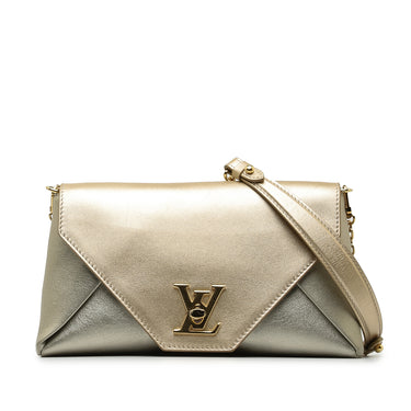 Silver Louis Vuitton Bicolor Metallic Calfskin Love Note Shoulder Bag