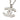 Silver Chanel Silver Plated CC Rhinestone Pendant Necklace