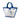 Blue Prada PVC Canapa Logo Tote Satchel