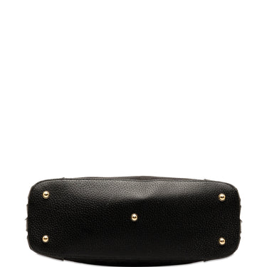Black Gucci GG Canvas Nailhead Handbag