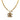 Gold Chanel Gold Plated Double CC Pendant Necklace