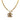 Gold Chanel Gold Plated Double CC Pendant Necklace