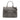 Gray Prada Saffiano Cuir Double Turnlock Satchel